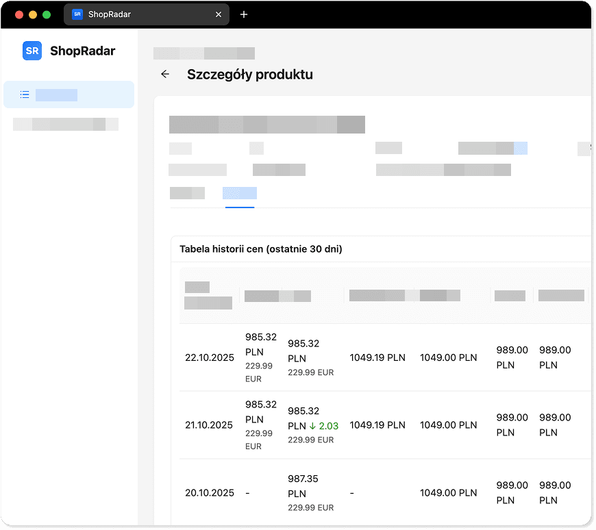 Dane z marketplace'ów
